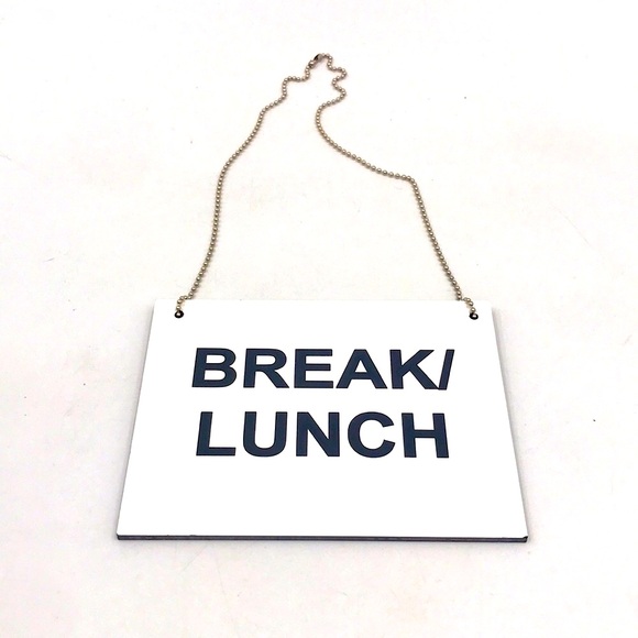 Break/Lunch/Meeting Office Hanging Sign - Picture 1 of 4